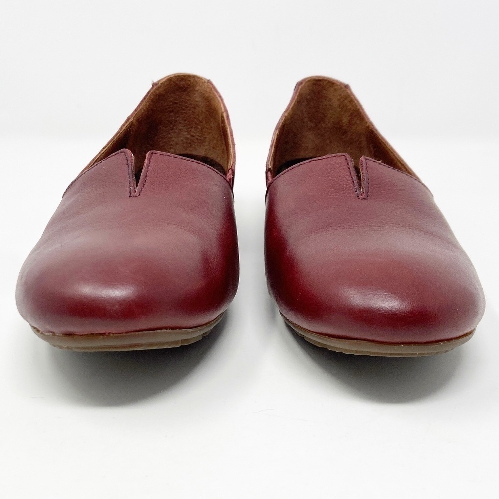 BORN | Red Leather Serba Slip-ons Women's 7 - Picture 5 of 12